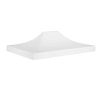 Tidyard Techo de Carpa para Celebraciones Toldo de Cenador Techo de Carpa de Jardín Blanco 4,5 x 270 g/m²