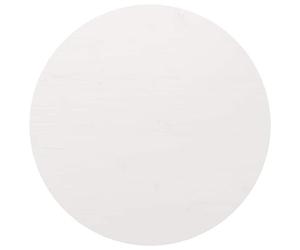 Tidyard TidyardTablero de Mesa Blanco Ø90x2,5 cm Madera Maciza de Pino