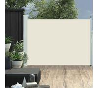 Tidyard Toldo Lateral retráctil de jardín Crema 100x500 cm