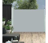 Tidyard Toldo Lateral retráctil de jardín Gris 100x500 cm