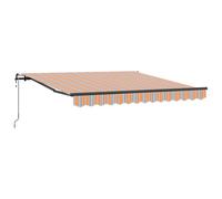 Tidyard Toldo Retráctil Automático Multicolor Rayas 300x250 cm