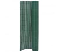 Tidyard Valla de jardín de Doble Cara Verde 90x400 cm,Estera de PVC,Valla Porche,Valla de Protección Solar o Cortavientos,Fácil de Ajustar en Longitud,para Jardín Balcón Terraza