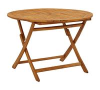 TidyardMesa de jardín Plegable 110 cm Madera Maciza de Acacia