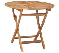 TidyardMesa de jardín Plegable 85x76 cm Madera Maciza de Teca