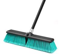 TidyBliss Escoba Jardin de 45 cm para Exteriores, Cepillo Comercial Grande de Cerdas Rígidas con Mango Largo de 160 cm para Garaje, Taller, Jardín, Patio, Terraza, Calle, Almacén, Césped (Verde)