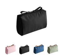 Tidynook Makeup Bag Small, Tidynook Lipstick Cosmetic Makeup Bag Mini Purse, Portable and Easy Waterproof (Black)