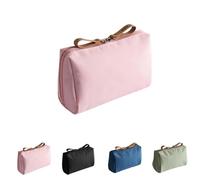 Tidynook Makeup Bag Small, Tidynook Lipstick Cosmetic Makeup Bag Mini Purse, Portable and Easy Waterproof (Pink)