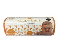 TidyZ 100 bolsas de pañales extragrandes con asas