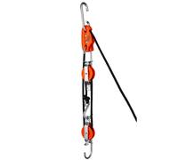 Tie Boss - Sistema de polea de Bloqueo automático, Bloqueo y Aparejo con 35 pies de Cuerda Trenzada sólida de Polipropileno. (clasificado para 300 Libras)