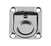 Tie Down Rings, Boating Pull Anchors, 1.7in Stainless Steel Mount Hooks, Weatherproof Boat Fastener, Rust Resistant Design for Kayak, Yacht, Dock, Marine, Outdoor Use
