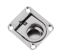 Tie Down Rings, Boating Pull Ring, 2 Pieces, Weatherproof, Stable Structural Design, Stainless Steel Tie Down for Kayak, Yacht, Dock, Outdoors and Marine, 1.7x1.3inches