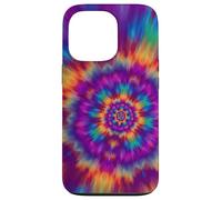 Tie Dye Arco Iris Espiral Hippie Psicodélico Colorido Boho Carcasa para iPhone 13 Pro
