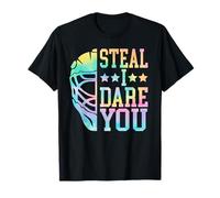 Tie Dye Baseball Catcher Sport Lover Retro Vintage Style Camiseta