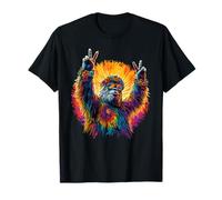 Tie Dye Bigfoot Apparel Psychedelic Sasquatch Festival Wear Camiseta