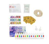 Tie Dye - Colección de tintas líquidas multicolores, materiales para arte textil, para manualidades creativas, diseño de botellas con boquillas de precisión, galletitas decoración de prendas la