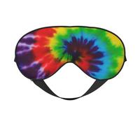 Tie Dye Colorido Arco Iris, Cubreojos completos Antifaz bloqueador de luz Antifaz para dormir Antifaz suave con los ojos vendados Noche