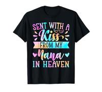 Tie Dye enviado con un Beso de mi Abuela en el Cielo Nieto Camiseta