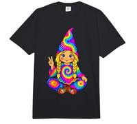 Tie Dye GNOME Peace Sign Hippie GNOME Lover Women Girls Comfort Colors Adult Heavyweight T-Shirt