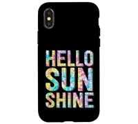 Tie Dye Hello Summer Tie Die Sunny Camp Life Carcasa para iPhone X/XS
