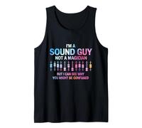 Tie Dye I’m A Sound Guy Not A Magician Audio Sound Engineer Camiseta sin Mangas