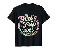 Tie Dye para niñas Trip 2026 Trouble When We Are Together Camiseta