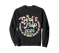 Tie Dye para niñas Trip 2026 Trouble When We Are Together Sudadera
