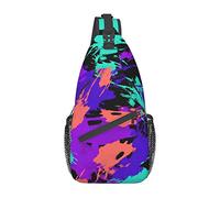 Tie Dye Pattern Sling Bag, Casual Crossbody Shoulder Bag Senderismo Daypack Crossbody Shoulder Backpack Travel Chest Pack para Hombres Mujeres