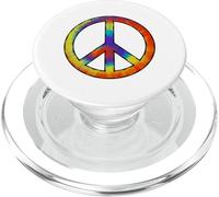 Tie Dye Peace Sign Peace Love Happiness PopSockets PopGrip para MagSafe