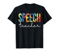 Tie Dye Retro Rainbow para el Regreso a Clases para Profesores de oratoria Camiseta