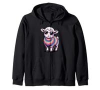 Tie Dye Sheep Lamb Sunglasses Vibes Farm Sudadera con Capucha
