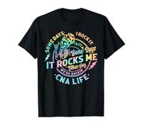 Tie Dye Some Days I Rock It Some Days It Rock Me CNA Life Camiseta