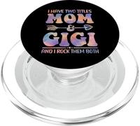 Tie Dye Tengo Dos títulos Mom and Gigi Funny Mother Day PopSockets PopGrip para MagSafe