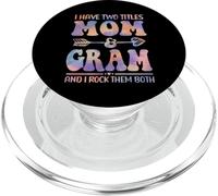 Tie Dye Tengo Dos títulos Mom and gram Funny Mother Day PopSockets PopGrip para MagSafe