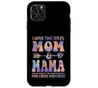 Tie Dye Tengo Dos títulos Mom and Mama Funny Mother Day Carcasa para iPhone 11 Pro MAX