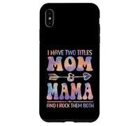 Tie Dye Tengo Dos títulos Mom and Mama Funny Mother Day Carcasa para iPhone XS MAX