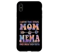 Tie Dye Tengo Dos títulos Mom and Mema Funny Mother Day Carcasa para iPhone XS MAX