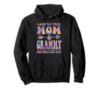 Tie Dye Tengo Dos títulos Mom y Grammy Funny Mother Day Sudadera con Capucha