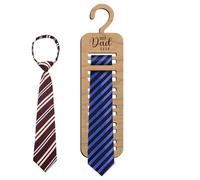 Tie Hanger, Wooden Belt Organizer Rack, Necktie Storage Holder System, Multi Hook Wardrobe Display Frame, Closet Space Saving Build, Men Gentlemen Fathers Husbands Boyfriends 9.84x5.91x0.2 Inches