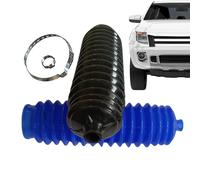 Tie Rod Boot Kit, Steering Rack Dust Cover, Wear Resistant Exterior Texture, Water Sealing Protection, Vehicle Maintenance Home Workshop Use, Black, 1 Set, Dustproof Sealing