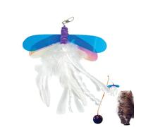 Tie Spring Toys - , Set Cat Cat Interactive Set | Juguetes De Primavera Para Gatos En Interior, Ejercicio De Caza Emocionante, Estado De Juego Interactivo, Teaser de Plumas para Gatos