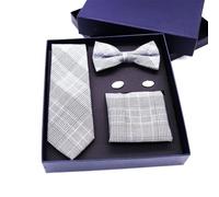 Tie Square Buff Set Business Form Formal Box Box Party Combination Set Bow (a)