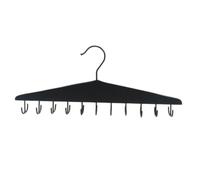 Tie Storage Rack - Wood and Steel 36.5x15.5x1.2cm 14.37x6.1x0.47in