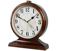 TIECHUINIUB Reloj de mesa grande europeo para sala de estar, dormitorio, mesa retro, reloj de péndulo, reloj de abuelo, reloj A||32 cm