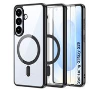 Tieeyivv Funda Magnética para Samsung Galaxy S26 5G Case con MagSafe con Protector de Pantalla Cristal Vidrio Templado Frame Funda de Silicona Flexible + PC Acrílico Carcasa Slim Cover