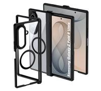 Tieeyivv Funda Magnética para Samsung Galaxy Z Fold 8 Ultra/Z Fold8 Ultra 5G Case Compatible con MagSafe, Frame Funda de Silicona Flexible + PC Acrílico Carcasa Transparent Slim Antigolpes Cover