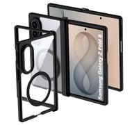 Tieeyivv Funda Magnética para Samsung Galaxy Z Fold 8/ Z Fold8 5G Case Compatible con MagSafe, Frame Funda de Silicona Flexible + PC Acrílico Carcasa Transparent Slim Antigolpes Cover