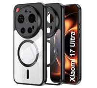 Tieeyivv Funda Magnética para Xiaomi 17 Ultra/Leica Leitphone Case Compatible con MagSafe, Frame Funda de Silicona Flexible + PC Acrílico Carcasa Transparent Slim Antigolpes Cover