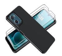 Tieeyivv Funda para Motorola Moto G06/Moto G06 Power Cover con Protector de Pantalla Cristal Vidrio Templado Matte TPU Soft Incorporado Cover Anti-rayones, Antigolpes Anti-Amarilleo Protección