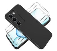 Tieeyivv Funda para Realme C100 5G Cover con Protector de Pantalla Cristal Vidrio Templado Matte TPU Soft Incorporado Cover Anti-rayones, Antigolpes Anti-Amarilleo Protección