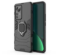 Tieeyivv Funda para Xiaomi Mi 12 Pro Cover Protector, 360 Grados Anillo Iman Soporte Hard PC y Silicona TPU Bumper Cover [Grado Militar Anti-Golpe]